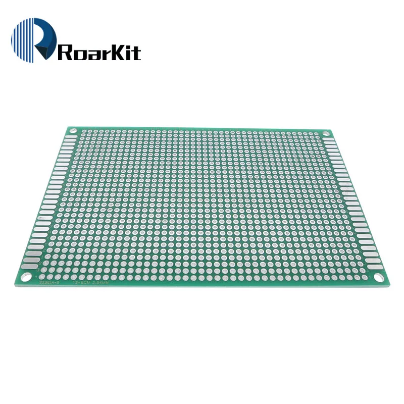 1 шт. 8x12 см Прототип PCB 2 слоя 8*12 Панель универсальной платы двойная сторона 2,54 мм