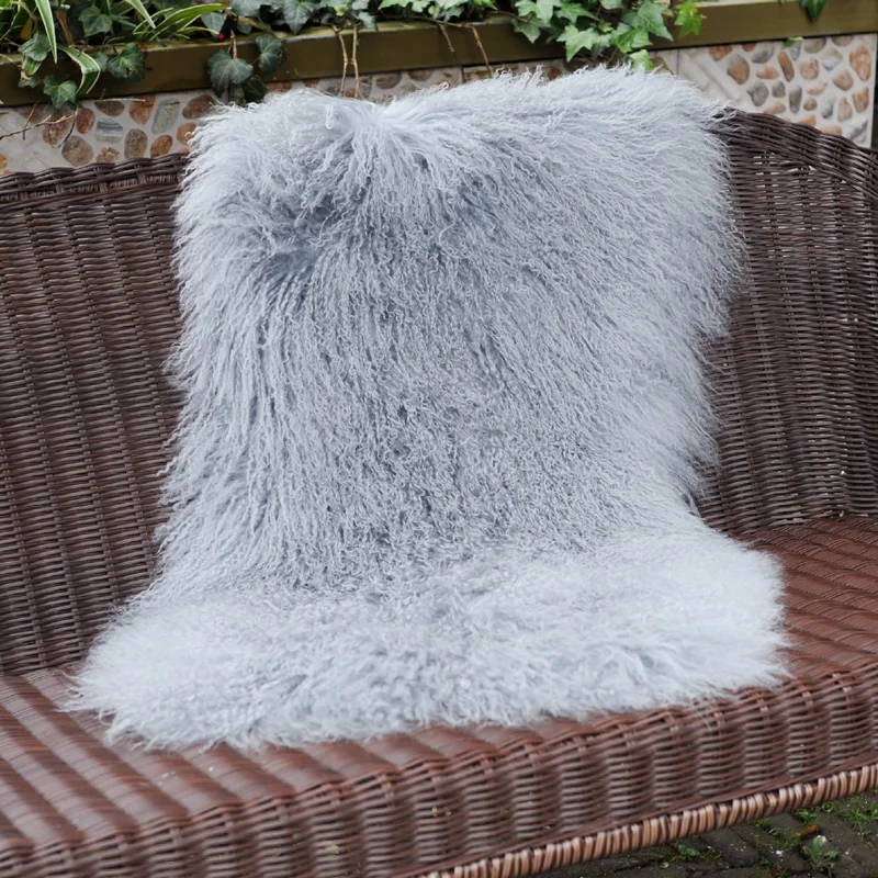 

CX-D-24H Living Room Long fur Rectangular Genuine Mongolian Lamb Fur Carpet