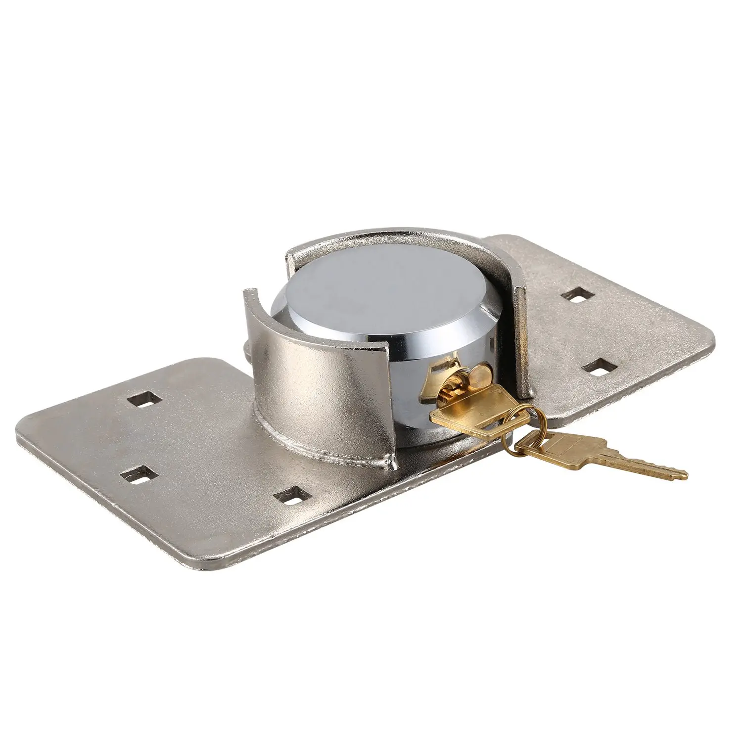 

NEW VAN LOCK GARDEN SHED PADLOCK 73MM SECURITY PADLOCK HASP SET CHROME PLATED