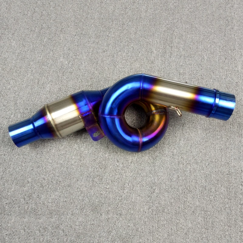 For KAWASAKI Z800 2013 2014 2015 2016 Slip On Motorcycle Exhaust Middle Mid Pipe Connection Link Stainless Steel 100% Brand New (5)