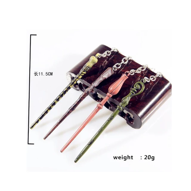 Special Offers Magic Novel Harry Potter Vintage  Classic Goblet of Fire  Alloy Magic Wand Pendant Necklace Keychain gifts toys