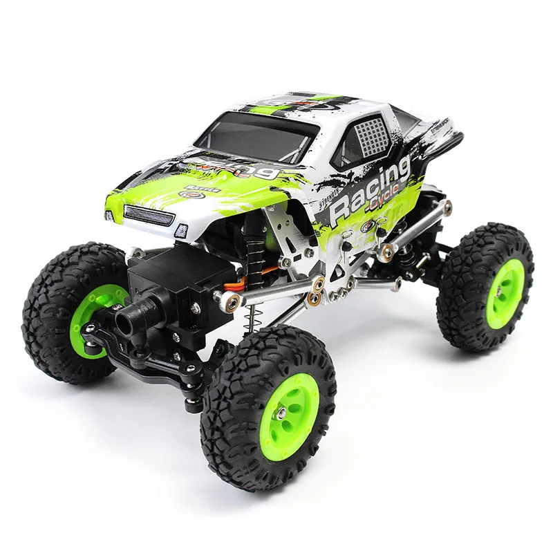 

WLtoys 24438B 4WD Dual Steering Servo Climbing Metal Frame RC Car