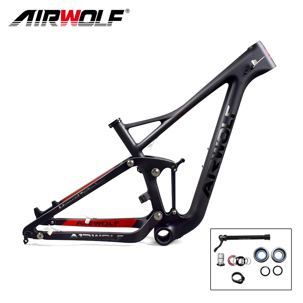 Airwolf полная подвеска bicicletas горный велосипед 29 с дисковым тормозом 160 мм Дорожный 122 мм эндуро рама для горного велосипеда 29er MTB рама