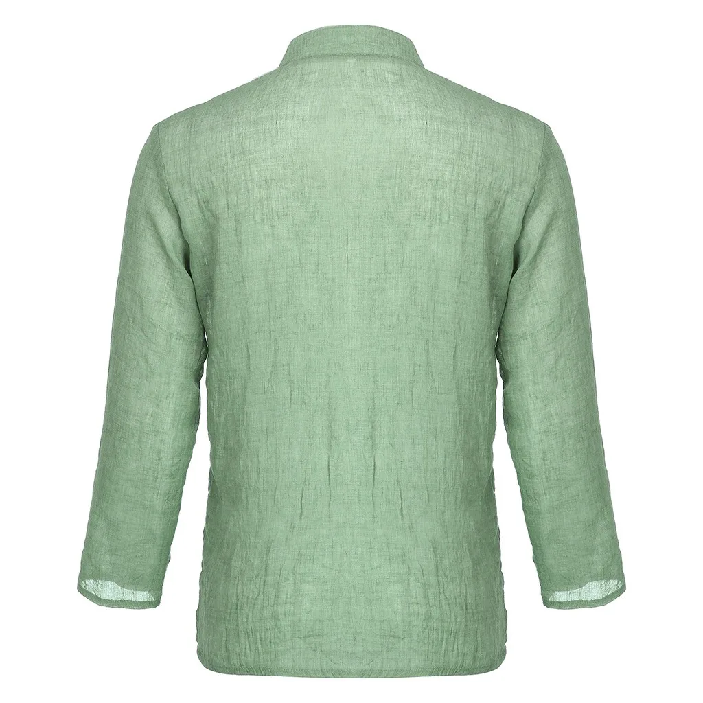 Летняя мужская рубашка, Camisa, стиль, длинный рукав, свободная рубашка, индивидуальная, хлопок-лен, чистый, блузка, топ, уличная одежда, Camisa masculina