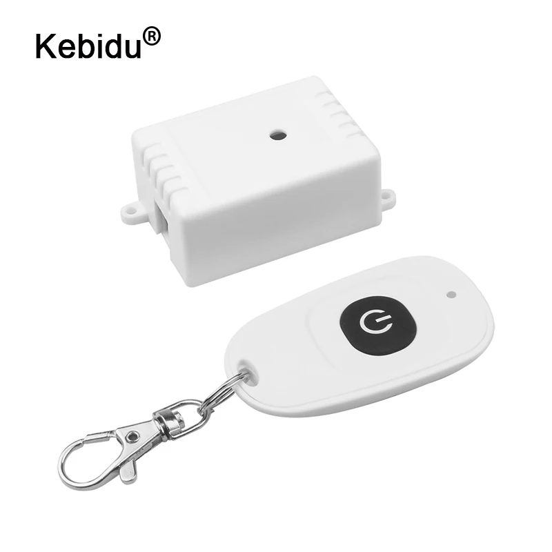 

433MHz Universal Wireless Remote Control AC 110V 220V 1CH RF Relay Switch and Transmitter for Remote gate garage Light Control