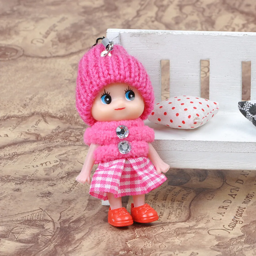 1 шт дети ребенок мультфильм мобильный телефон ремни милый мини кулон в форме куклы сотовый телефон шарм