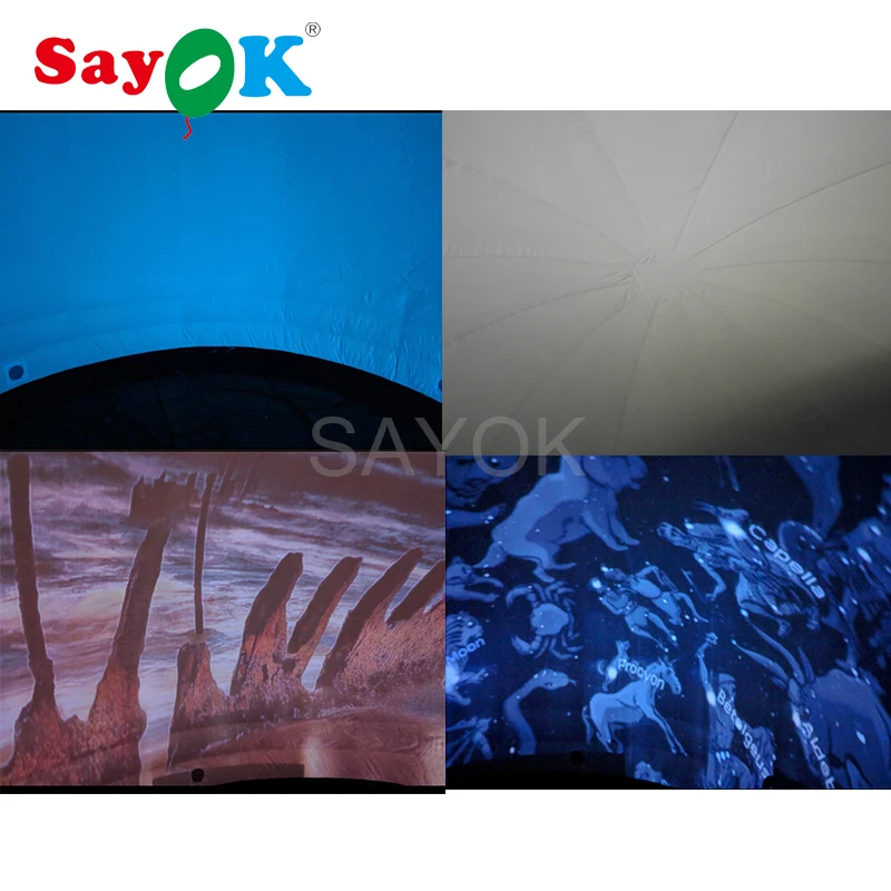  4m(13.12ft) Portable Inflatable Planetarium Projection Dome Tent for school teaching with Air Blowe - 4000020047219