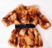 Free Shipping new Genuine real natural Fox Fur Coat Women Luxury Crystal fashiion Fur Jacket Winter