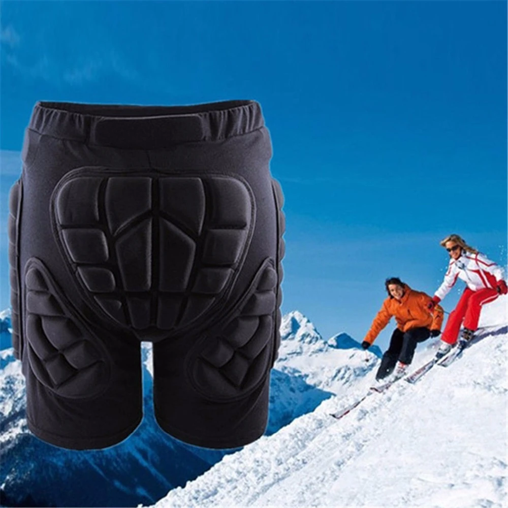 3D Padded Short Protective Butt Proection Compression Ski Skate Snow Pants