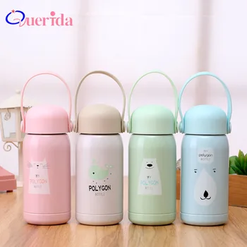 

300ML Cute Insulation Thermos Mug Stainless Steel Vacuum Flask Cartoon With Handle Kid Children's Thermos Bottle Coffee Mug