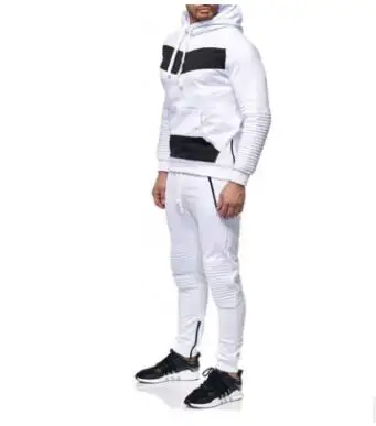 2018 New Winter Casual Fashion Men Clothing Suit Hip-Hop Warm Cap Hoodies Plus Size Slim Sweatshirt Long Sleeve Outerwear Cloth