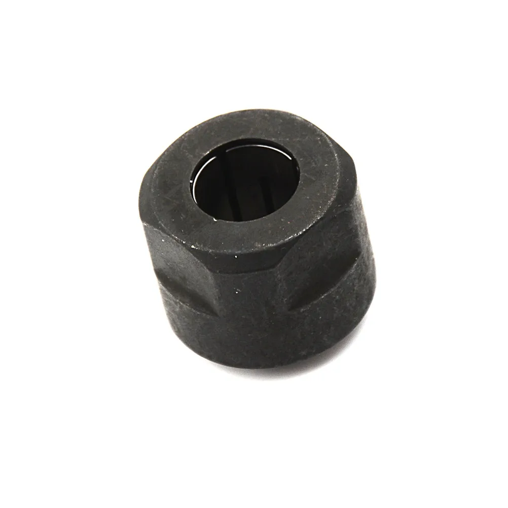 1pc Nut Plunge Router Parts 22.5x27mmBlack Metal  With High Hardness 1/2" Collet