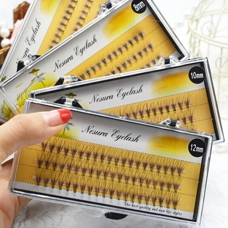 

False Eyelashes Soft Natural Individual Cluster Eye Lashes Grafting Fake Eyelash Extension Professional Makeup Fans