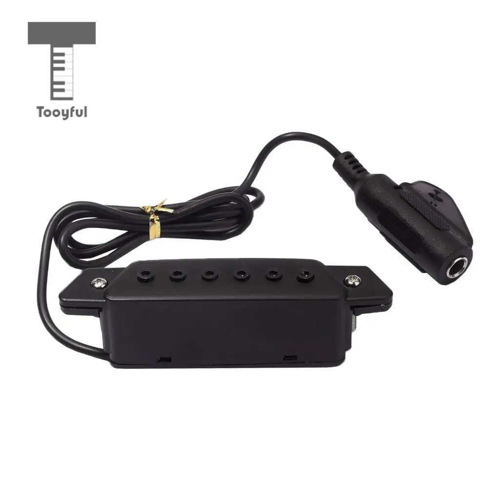 Tooyful Magnetic Soundhole Pickup for Acoustic Guitar with 6.35mm Output Endpin Jack