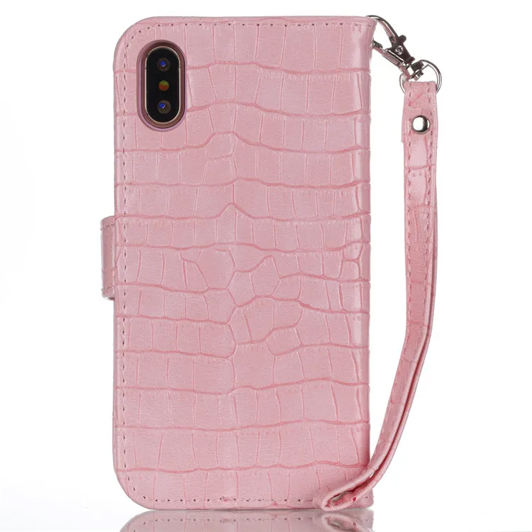 iphone 8 crocodile pattern flip case (11)
