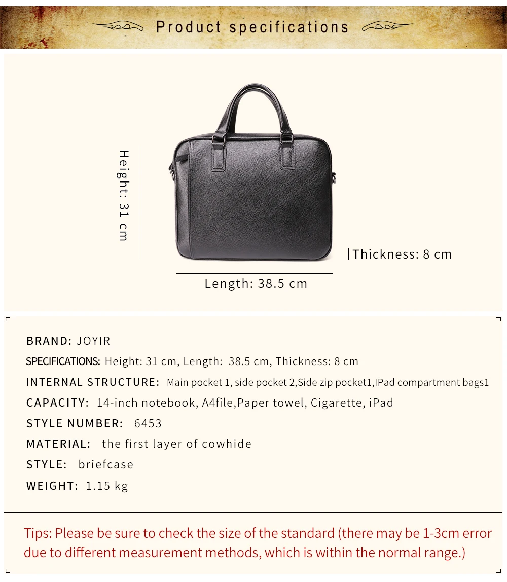 Новое поступление 2019 горячие портфели из натуральной кожи 15 "ноутбук сумка мужская бизнес сумка через плечо/сумки на плечо для мужчин
