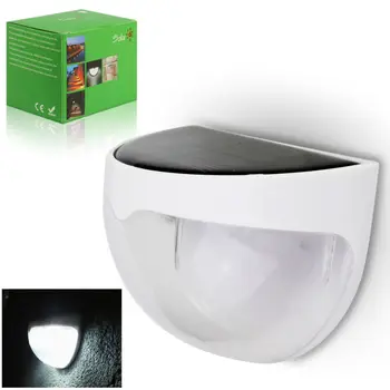 

Generation LED Solar Power Bright PIR Human Body Motion Sensor Induced Home Security Lamp Outdoor Light 6 LED Fence Gutter