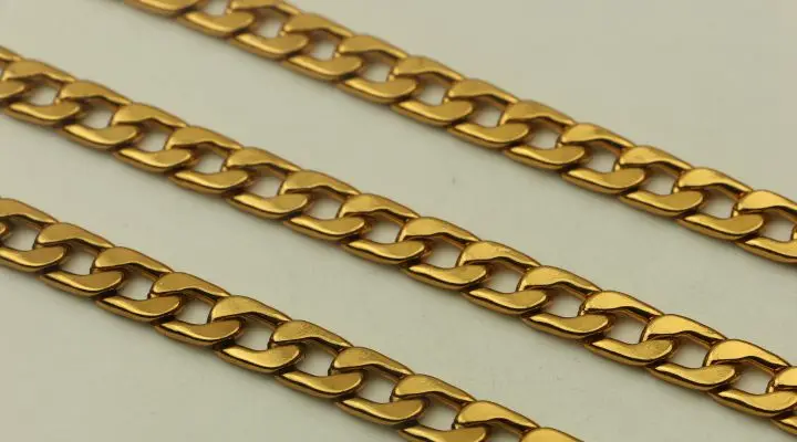 10 mm Thickness 60 cm ,100 cm Specical Antique Brass Metal Purse Chain Bag Strap With Hooks Snap Fastern DIY Handbag Accessories