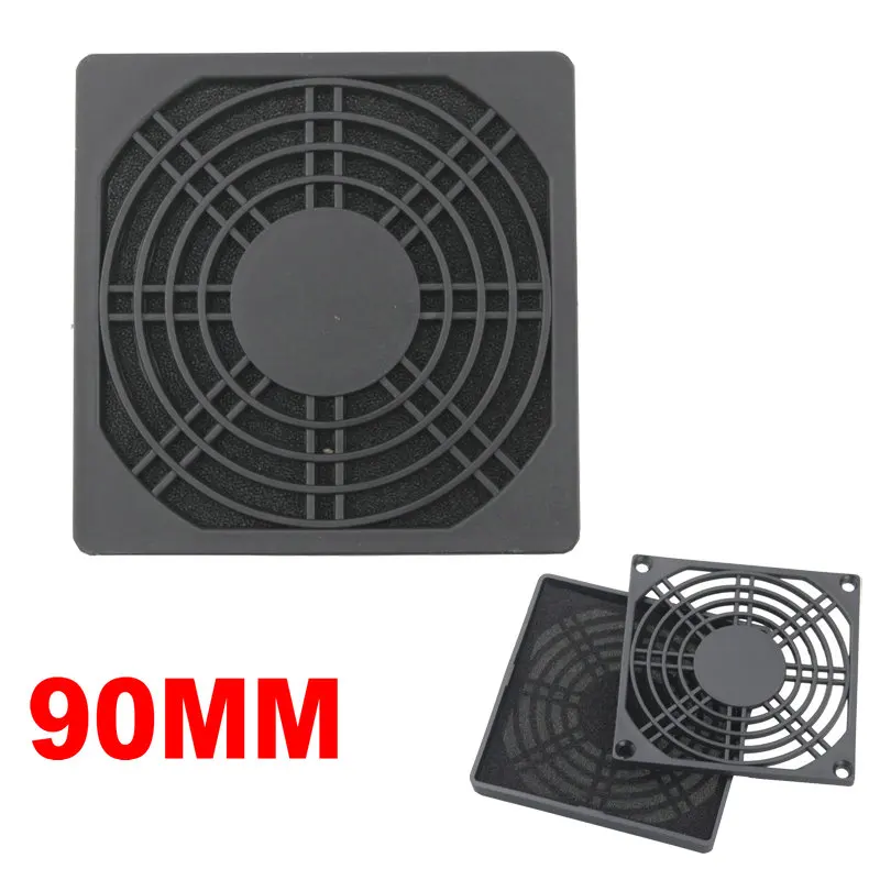 90mm Fan Filter 2 шт. Gdstime 3 в 1 шт. пылезадерживающий фильтр для вентилятора 40 мм 50 мм 60 мм 80 мм 90 мм 120 мм компьютерная сетчатая губка пластиковый чехол с защитой от пыли сетка - Цвет: 90mm Fan Filter
