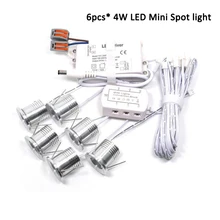 4 Вт светодиодный мини-прожектор внутренний коридор освещение лестницы AC100-240V 30D потолочный светильник 25 мм вырез оптом 4 Вт* 6 шт/комплект