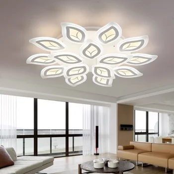 

HSHIXINMAO The new type acrylic Ceiling lights living room light leaves study bedroom LED electrodeless dimming ceiling lamps