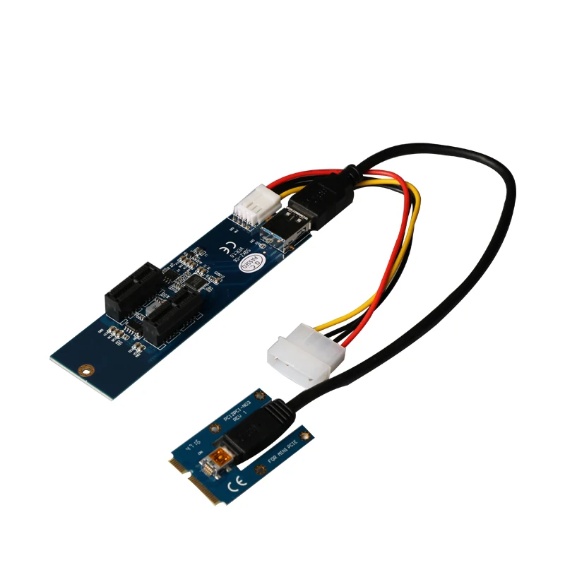 Mini PCI-e для PCI-Express 1x адаптер 1-2 конвертер Riser Card USB 3,0 удлинитель 4Pin power PCIe 1X разъем расширения карты