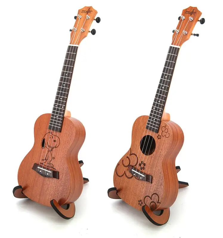 

23 inch ukulele Sapele four-string small guitar cartoon beginner entry instrument free shipping