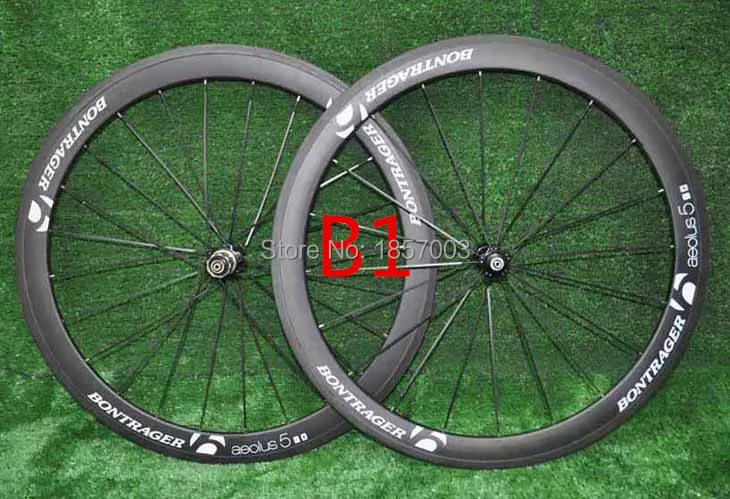 50mm Bontrager carbon road bike wheels 