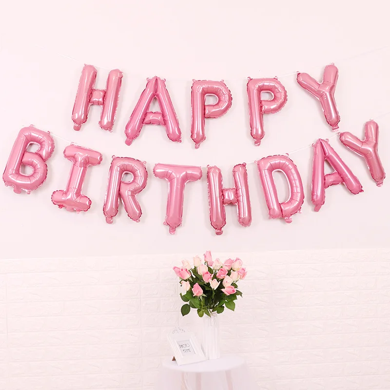 Украшения на день рождения, розовое золото, надувные буквы, 32 дюйма, фольги, шары для свадьбы или «нулевого дня рождения», вечерние принадлежности - Цвет: 4
