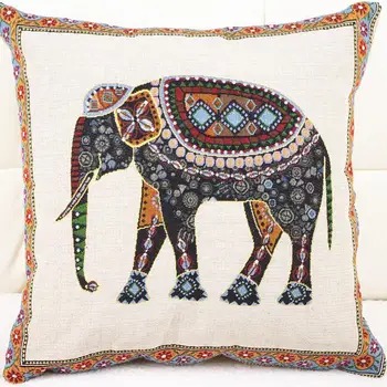 

Wholesale Knitted elephant sofa cushions office nap pillow / without core support mixed batch 45 * 45cm