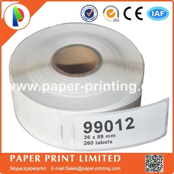 

6x Rolls DYMO compatible 99012 9012 Address Labels SLP Label Etiketten labelwriter 400 450 Duo Twin Turbo 36x89 mm