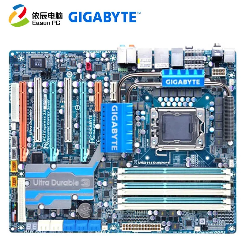 Материнская плата GIGABYTE GA-EX58-UD5 LGA1366 Core i7 DDR3 24G ATX | Компьютеры и офис