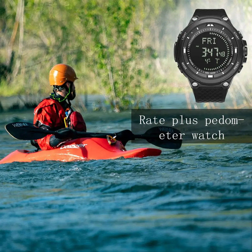 Digital Watch Men's Waterproof Sport Clock Men Barometer Altimeter Thermometer Stopwatch Wrist Watch Relogio Masculino