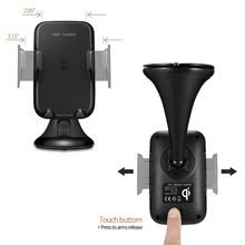 MOSUNX Qi Беспроводное зарядное устройство док-станция Автомобильный держатель для зарядки для samsung S8/S8 plus Futural Digital MAY20