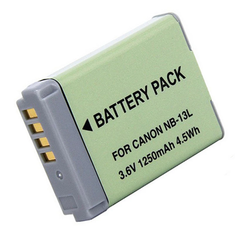 

1250mAh NB-13L NB 13L NB13L Digital Battery for Canon PowerShot G5 X G5X G7 X Mark II G7X G9 X G9X SX720 HS Camera Batteries