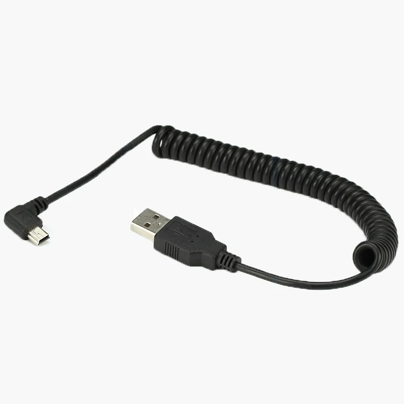 40CM-to-120cm-4ft-USB-2-0-Male-to-MINI-USB-2-0-Male-90-Degree