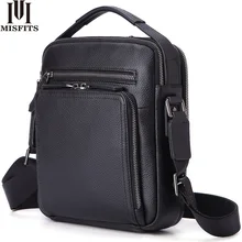 MISFITS men's shoulder bag genuine cow leather flap casual handbag high quality crossbody bags male messenger bags for 9.7 Ipad shoulder crossbody bags for women messenger 2017 new fashion real cow genuine leather bags high quality ladies panelled flap bag