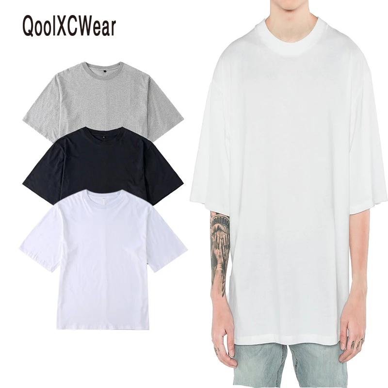 QoolXCWear 2017 NEW hiphop t shirts men oversized t shirt kanye justin bieber hiphop t shirt