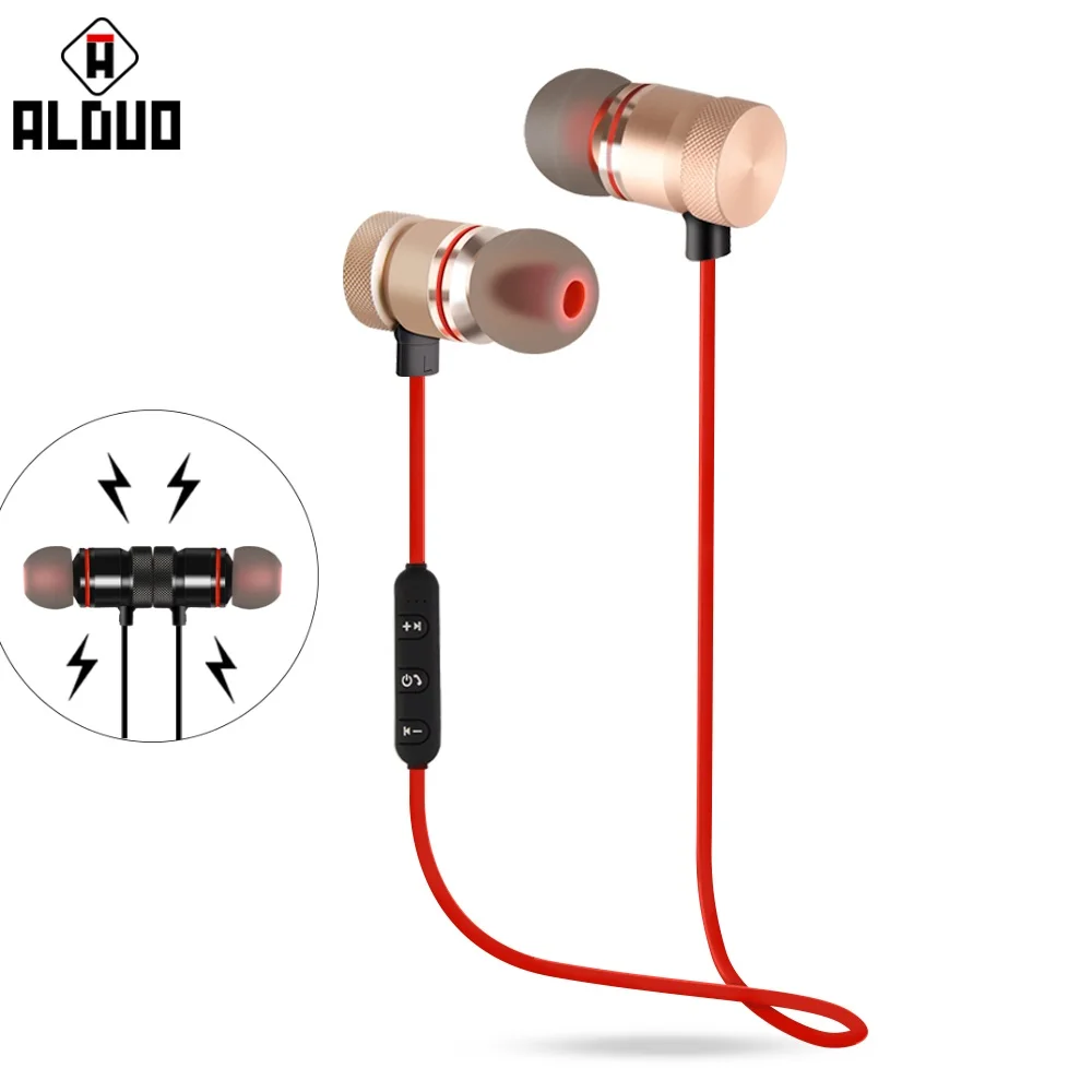 Беспроводные наушники Bluetooth Металлические магнитные HIFI для стереонаушников