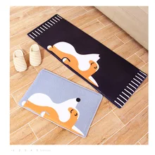 40x60 см/50x80 см/45x120 см/60x90 см, мультяшный плюшевый ковер корги для собак, коврик для ванной комнаты, коврик для гостиной, Противоскользящий коврик для домашних животных