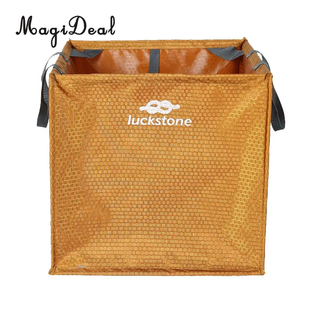 MagiDeal 1Pc Folding Lightweight Nylon Rock Climbing Arborist Throw Line Weight Rope Cord Storagecube Bag Gear Equipment Holder