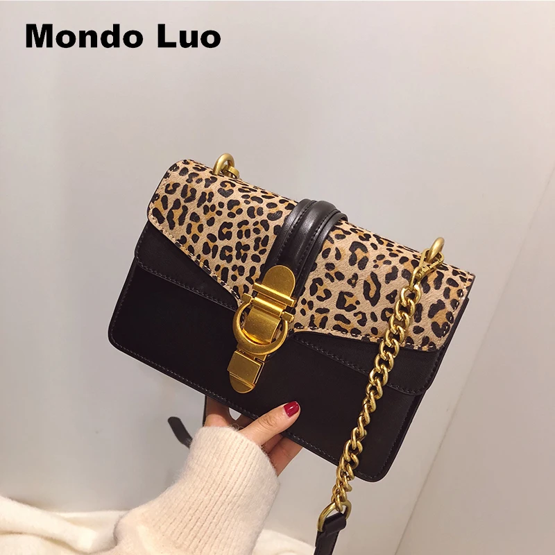 

Women Bag with Latest Leopard Pattern Mini Square Special Bucket Shoulder Bag