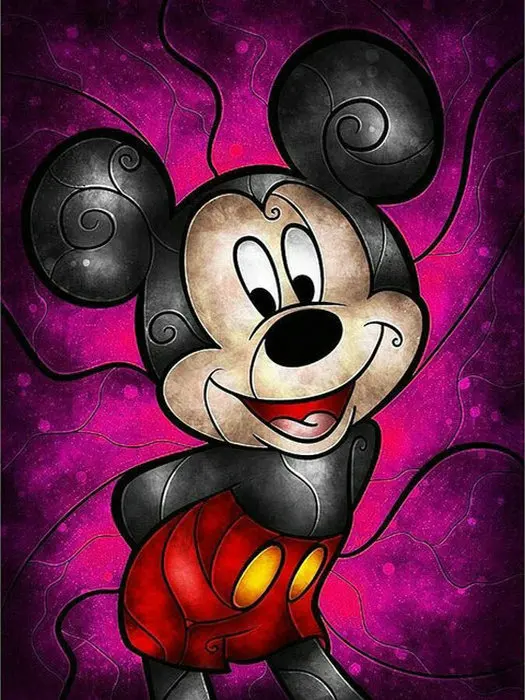 DIY Diamond Painting cross stitch mouse Resin Diamond embroidery cartoon picture 5D round crystal Diamond Decor Paintings