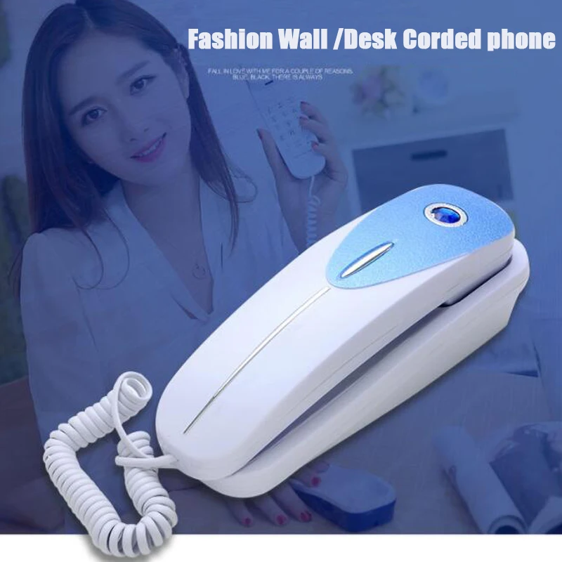

FSK/DTMF Wall Mount Landline Telephone Mini Telephones Extension Fixe Landline Telefon With Redial Mute Pulse Home Phone Red