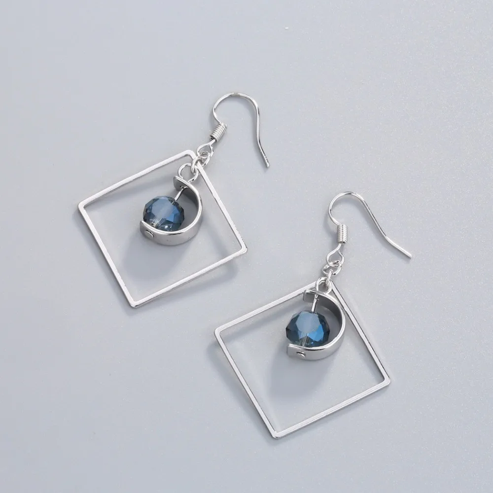 stainless steel square earrings