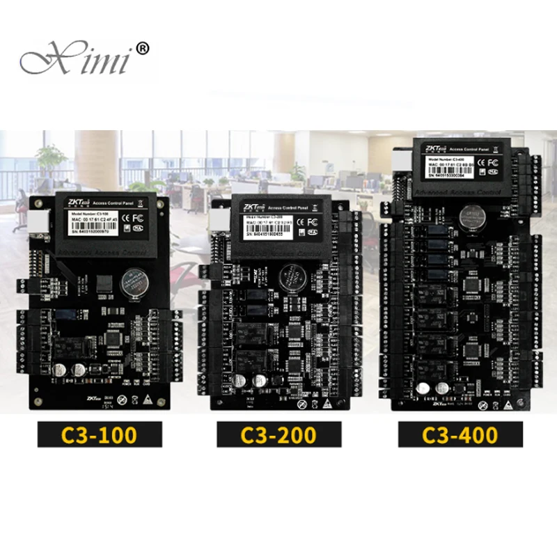 ZK C3-100 1 Дверная плата контроля доступа C3-200 2 Дверная панель контроля доступа C3-400 4 контроллер доступа к дверям системы