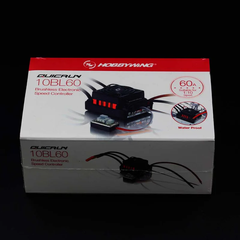

Hobbywing QUICRUN-WP-10BL60 60A Waterproof Brushless ESC Speed Controller For 1/10 RC Car Buggy