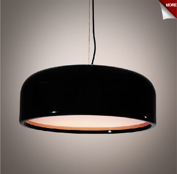 

brief black/white aluminum acryl round e27 pendant light Dia 35/48/60cm for restaurant dining room bar AC 90-265V 1863