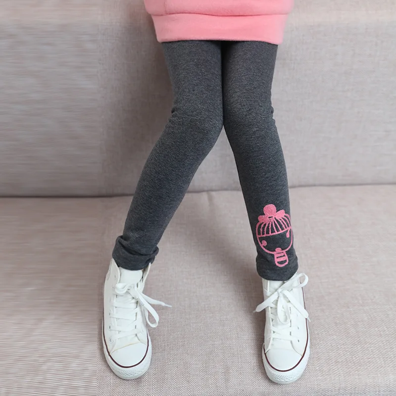 Teenage Girls Leggings Cartoon Warm Pants For Girls Clothing Children Trousers 3 5 7 9 11 12 Years Kids Winter Legging