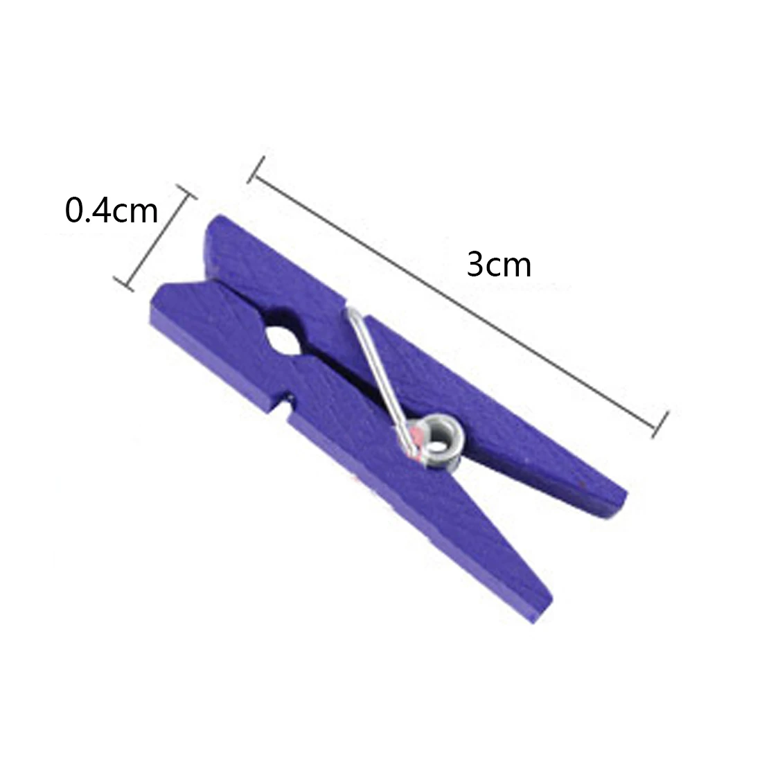 

FangNymph 10pcs/pack Beautiful Mini Color Wooden Clips Decorations Paper Photo Clothes Spring Clips Two Model Options (S/L)